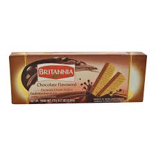 Britannia Chocolate Flavored Cream Wafers